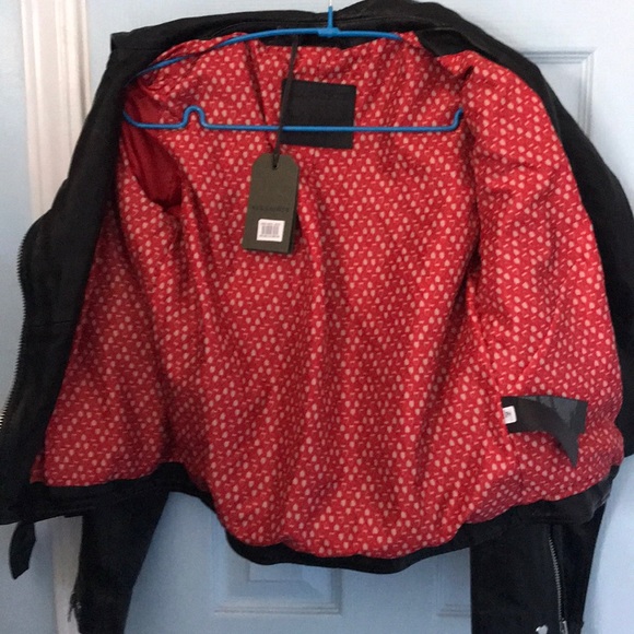 All Saints Estae Leather Biker Jacket - Picture 6 of 8
